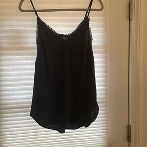 Bella Dahl frayed edge cami in Navy. Never worn